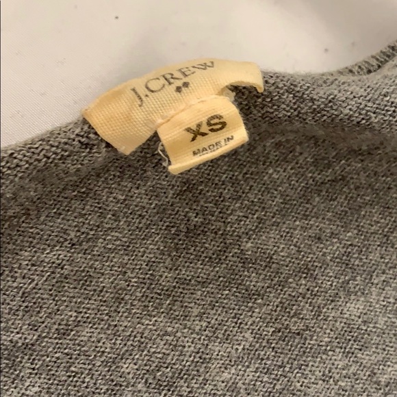 J.Crew Gray Ruffle Cardigan - Picture 5 of 6